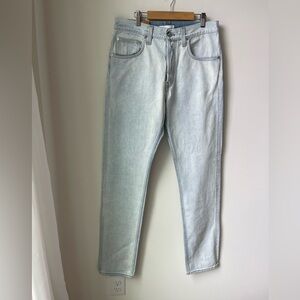 NWT Helmut Lang Masc Hi Straight Jeans Unisex Button Fly Size Men 32 Women 29